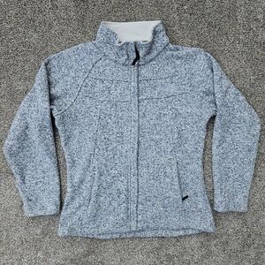 The North Face Indi Explore Zip Sweater Jacket Heathered Gray Women's Size Small